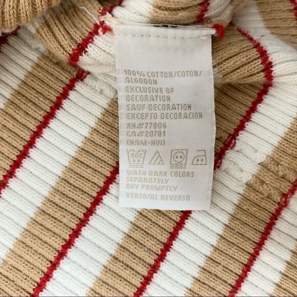 Tommy Hilfiger Women's Stripe Sweater V-neck Pullover  Vintage 2000s Preppy - Picture 14 of 16